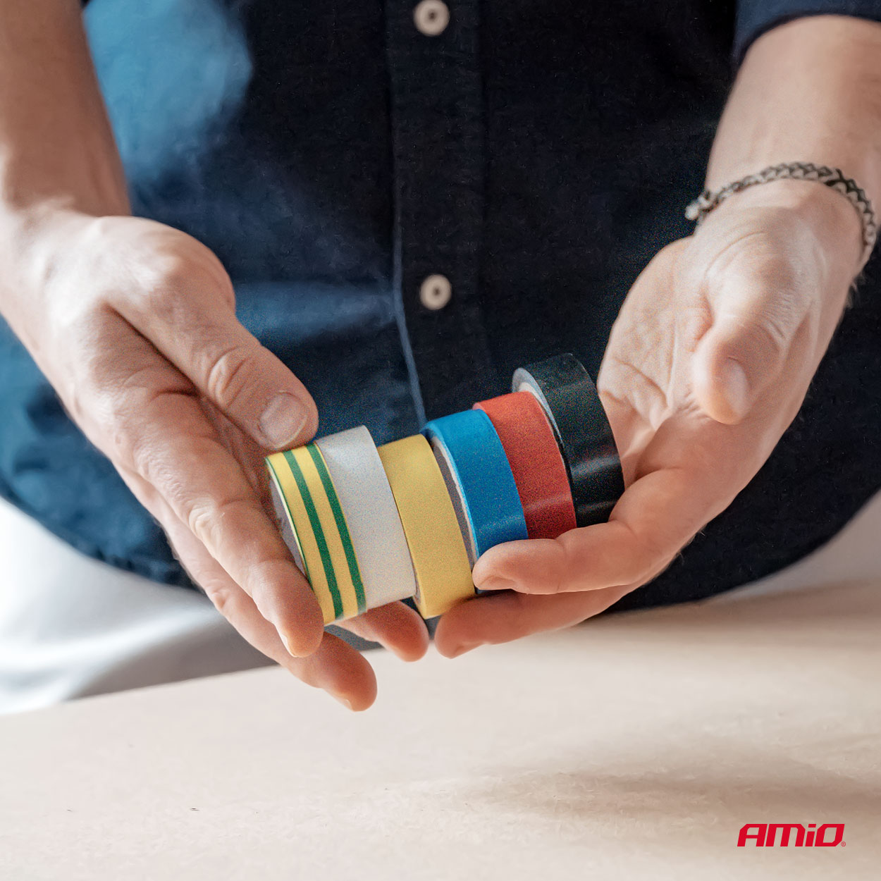 AMiO - Sada farebných izolačných pások - 6ks 15 mm x 5 m