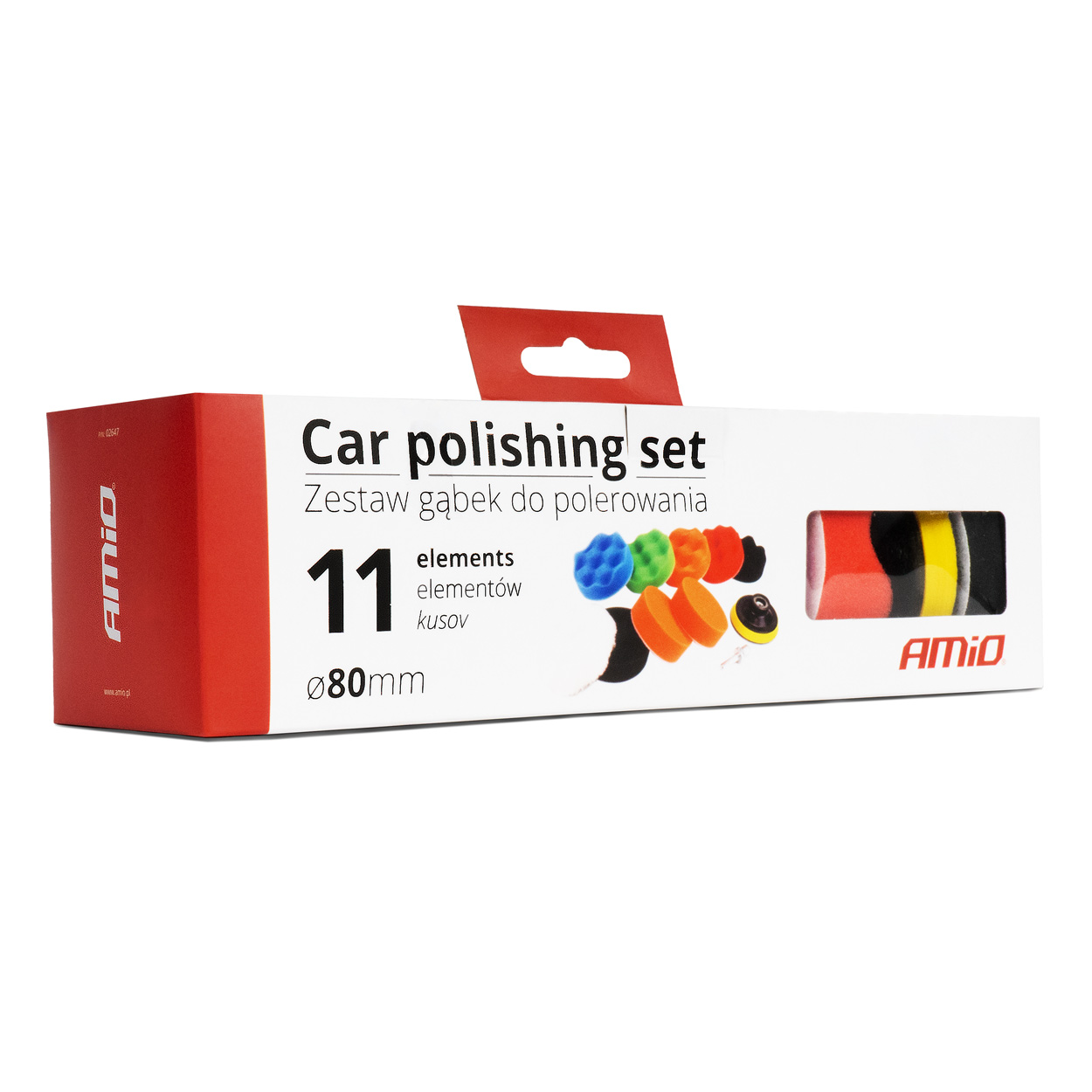AMiO - Sada leštiacich kotúčov s adaptérom 9ks + kotúč 80mm + adaptér M14