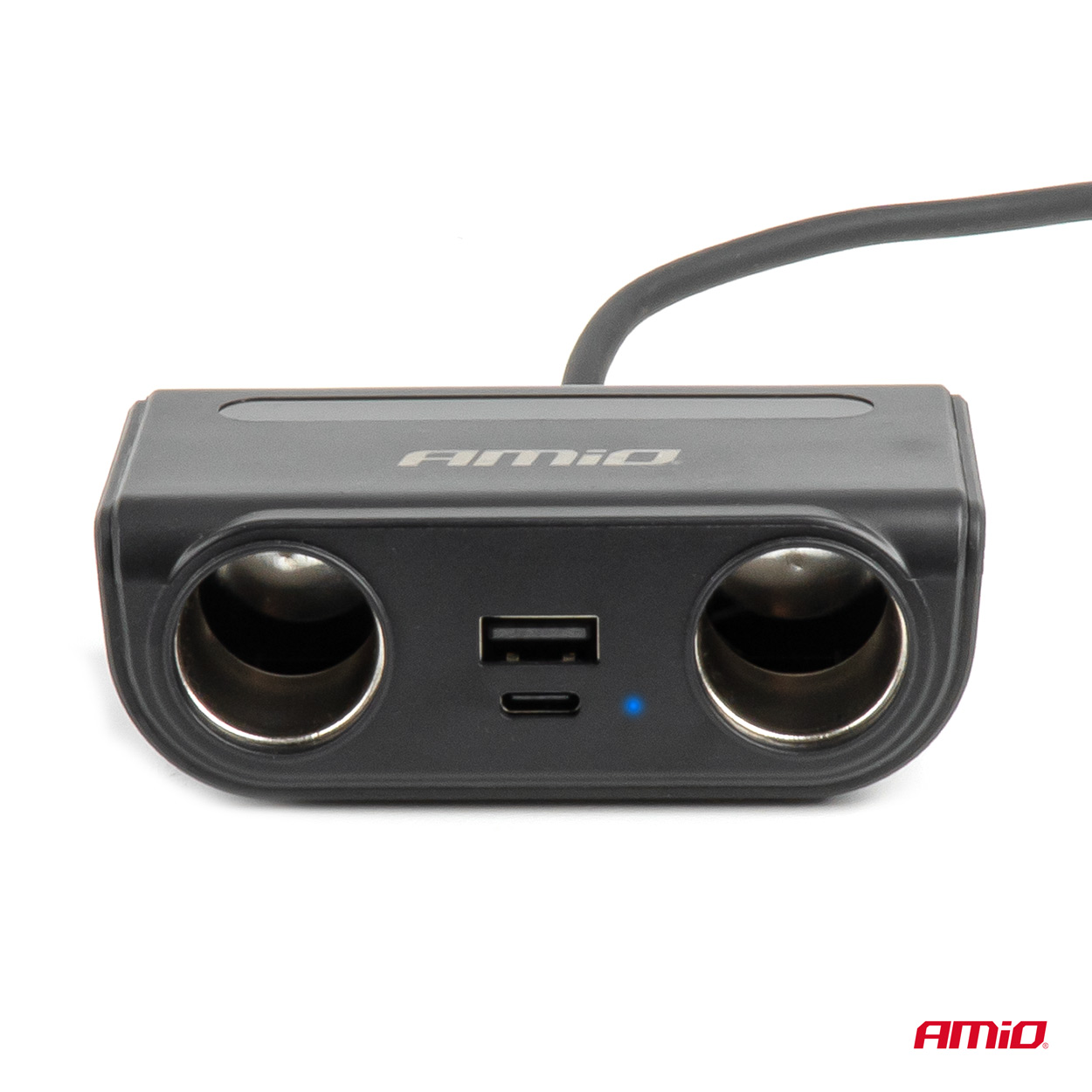 AMiO - Predlžovacia zásuvka s nabíjačkou USB-C USB-A QC3.0 PD3.0 120W