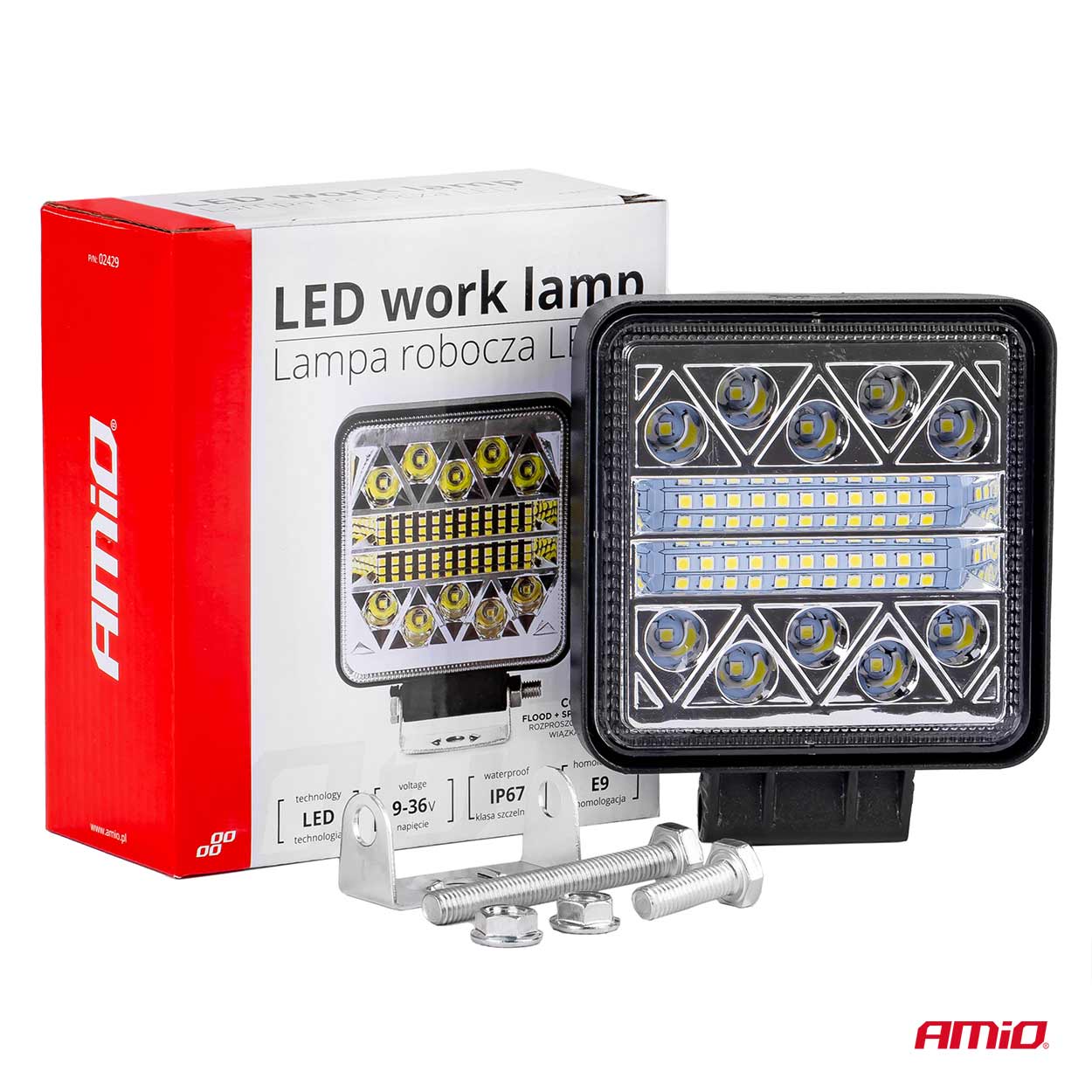 AMiO - LED pracovné svetlo AWL15 26LED COMBO 9-36V