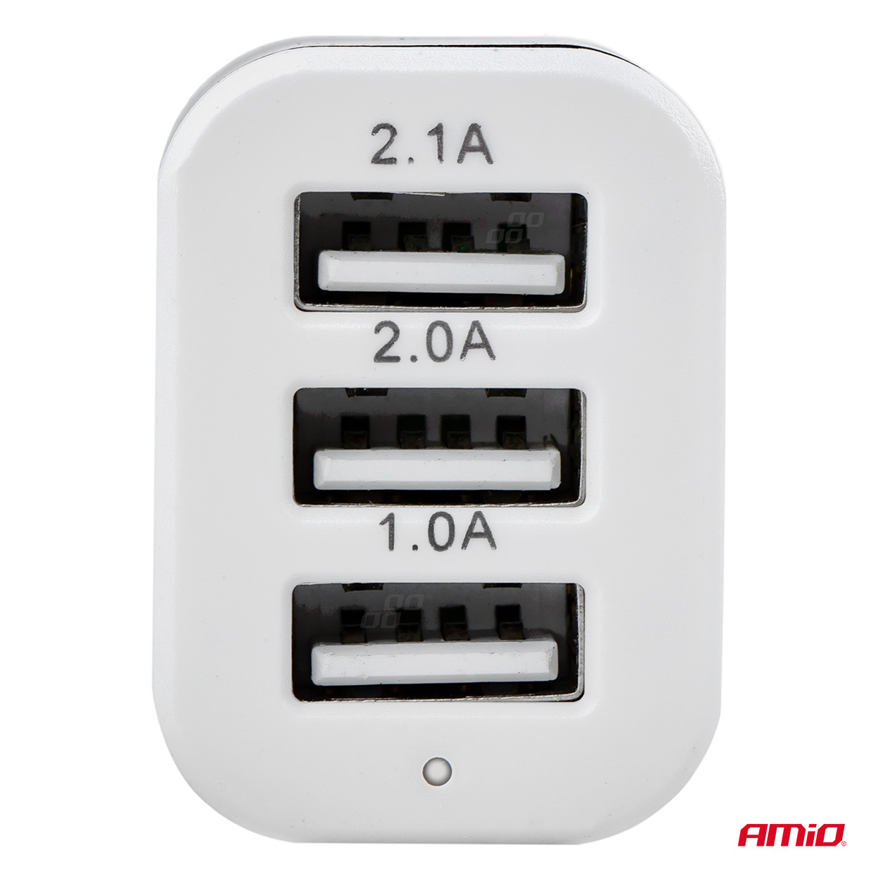 AMiO - Nabíjačka do auta 3x USB biela PCH-03
