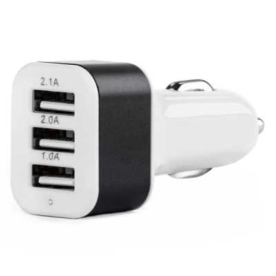 AMiO - Nabíjačka do auta 3x USB biela PCH-03
