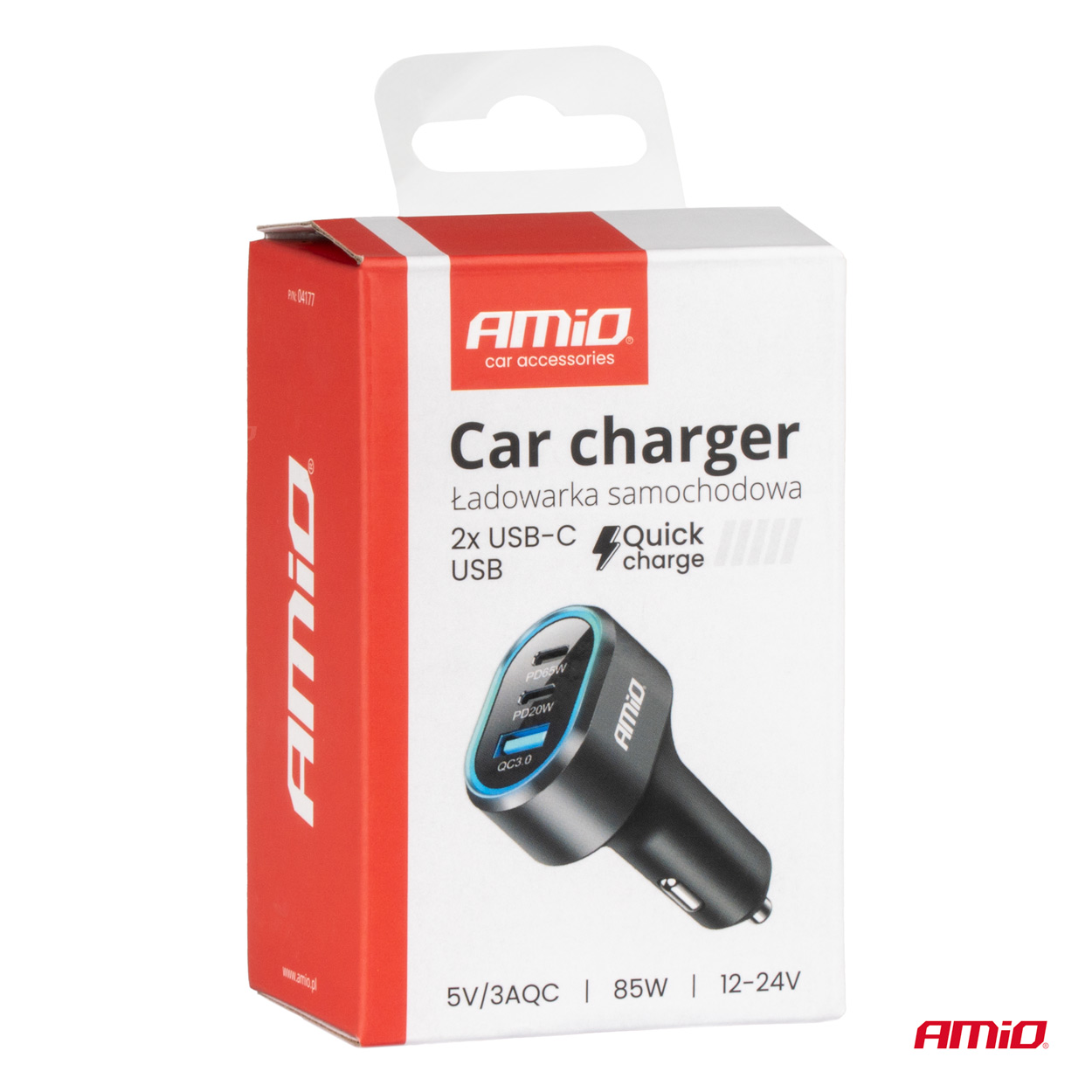 AMiO - Nabíjačka do auta Quick Charge