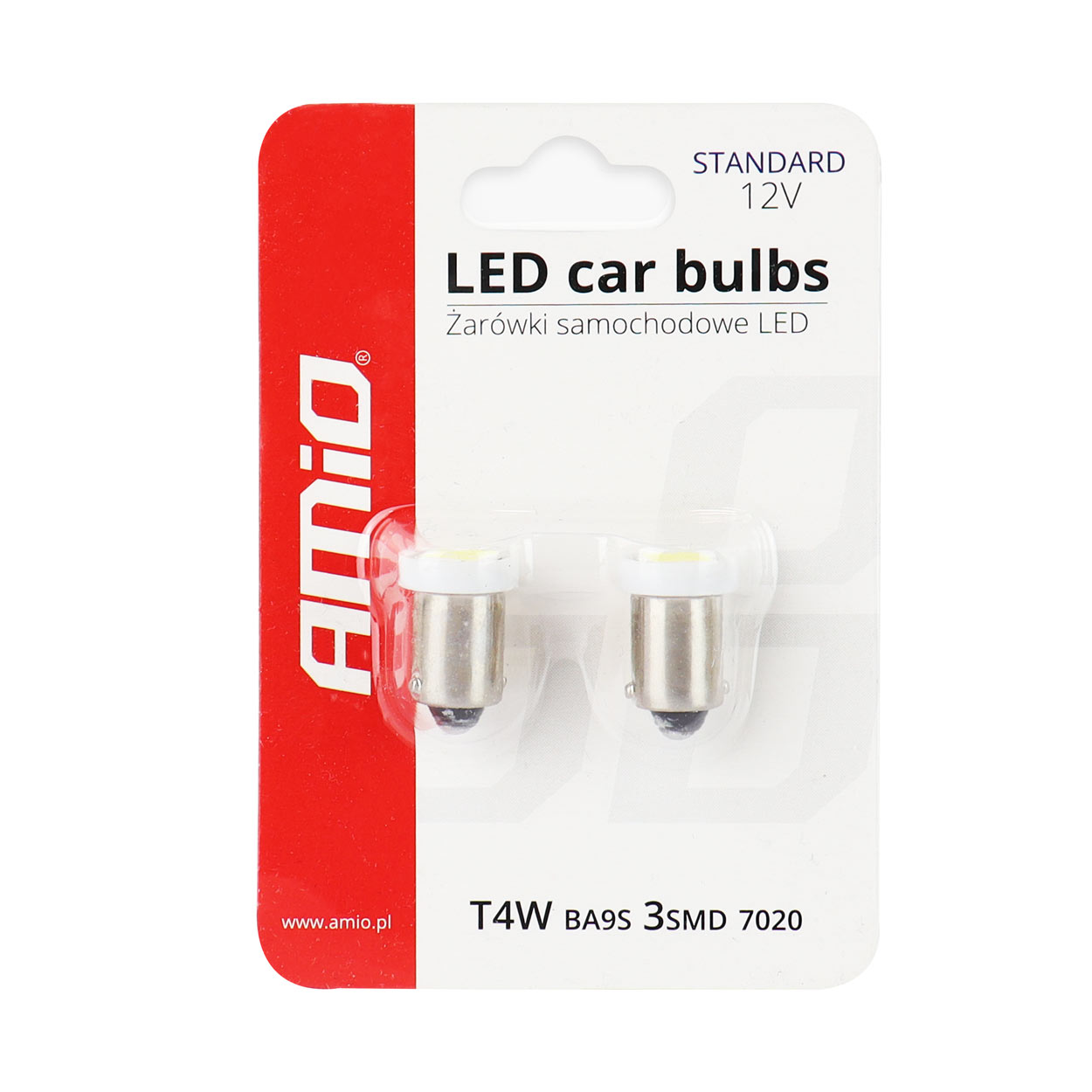 AMiO - LED žiarovky STANDARD BA9s 3xSMD 7020 12V