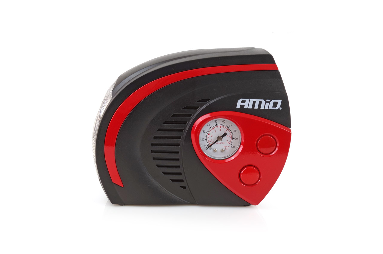 AMiO - Vzduchový kompresor do auta 12V LED ACOMP-08