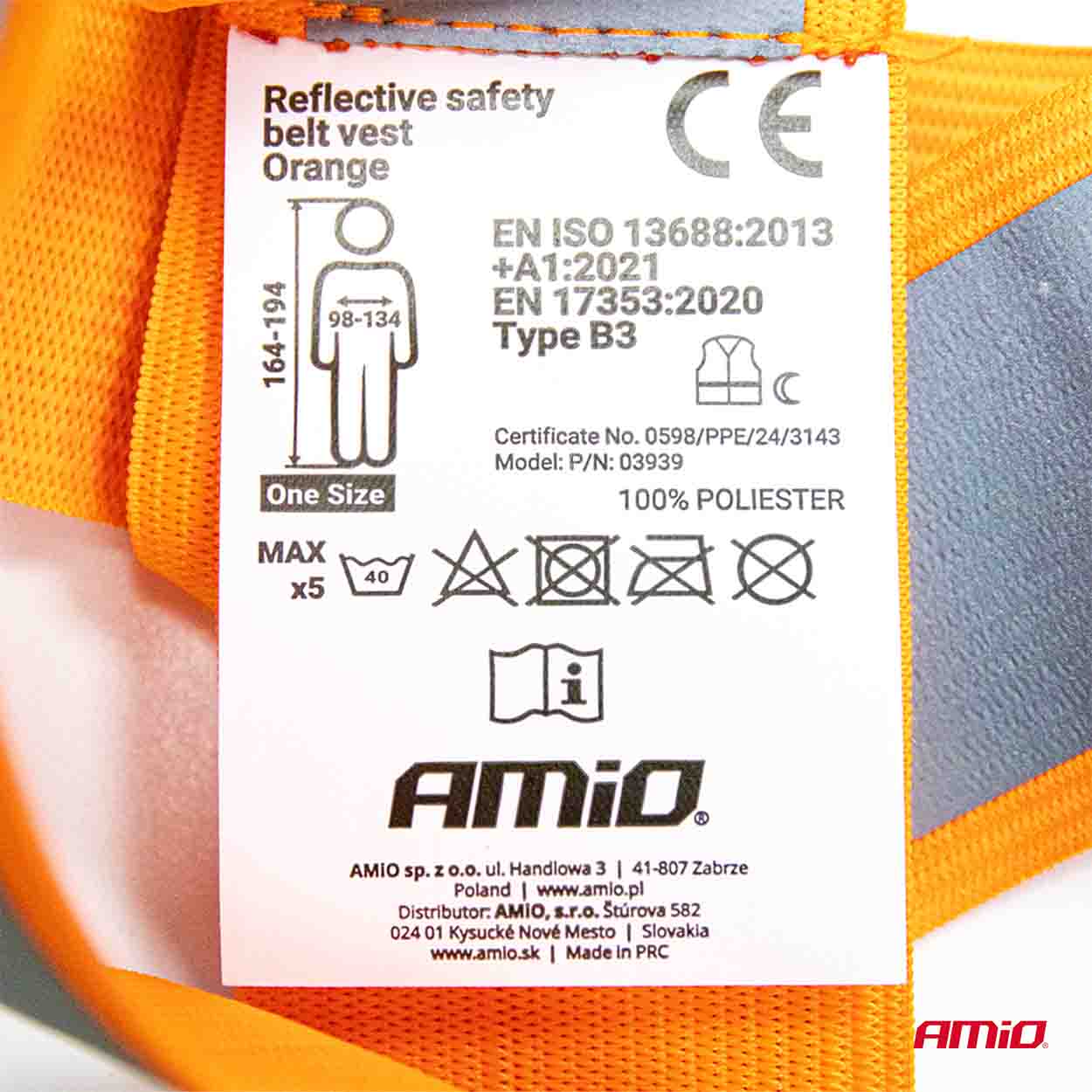 AMiO - Reflexné traky, oranžové univerzálne