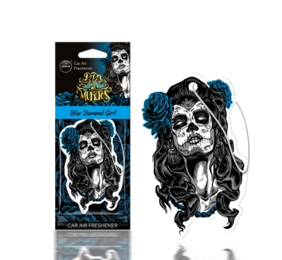 Aroma Car - Osviežovač vzduchu DIA DE LOS MUERTOS Blue Diamond Girl