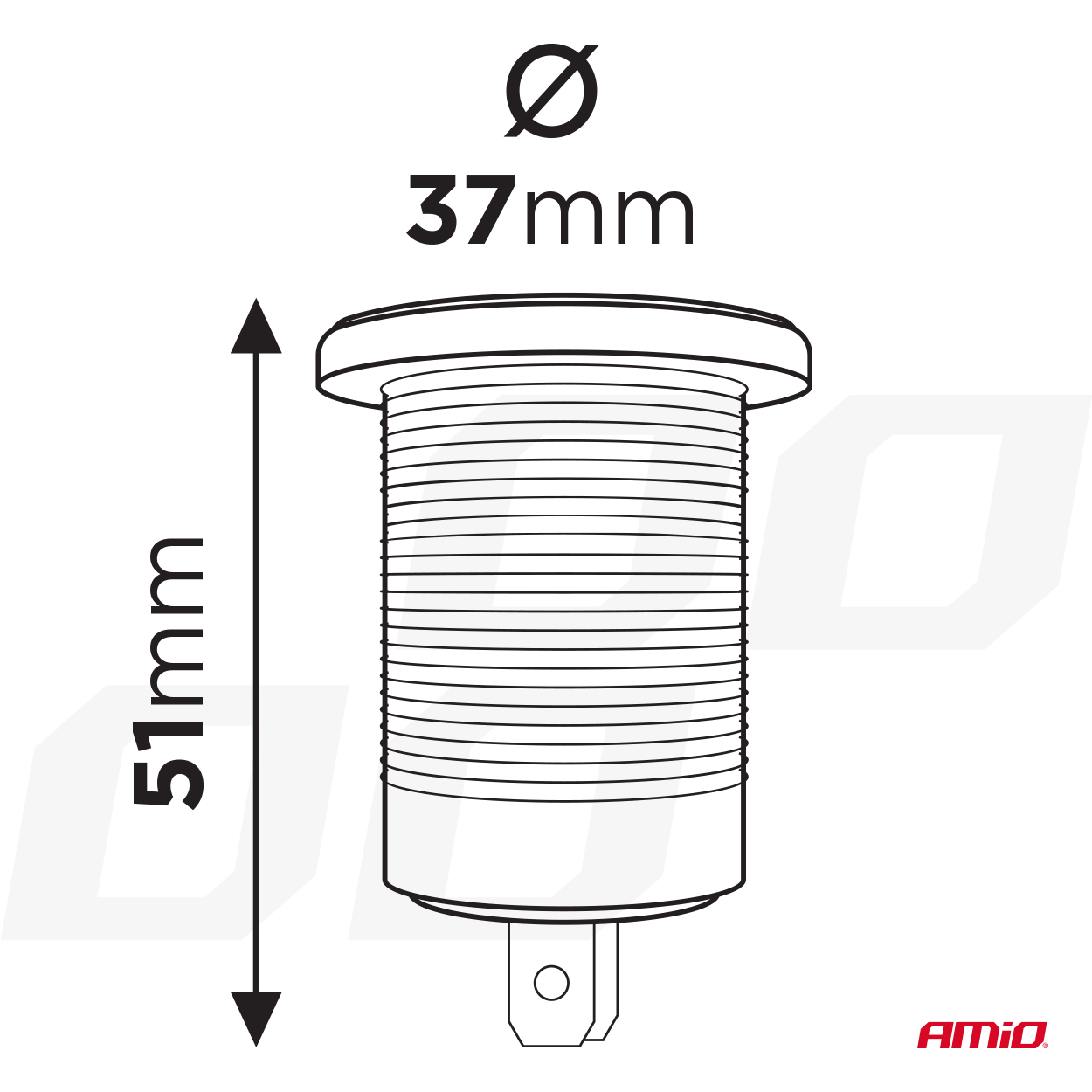 AMiO - Nabíjačka 2xUSB 12/24V MOD-03