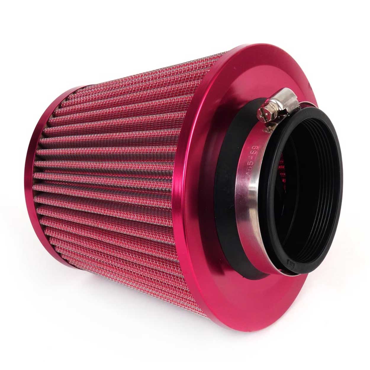 AMiO - Vzduchový filter kužeľový + 3 adaptéry ČERVENÝ