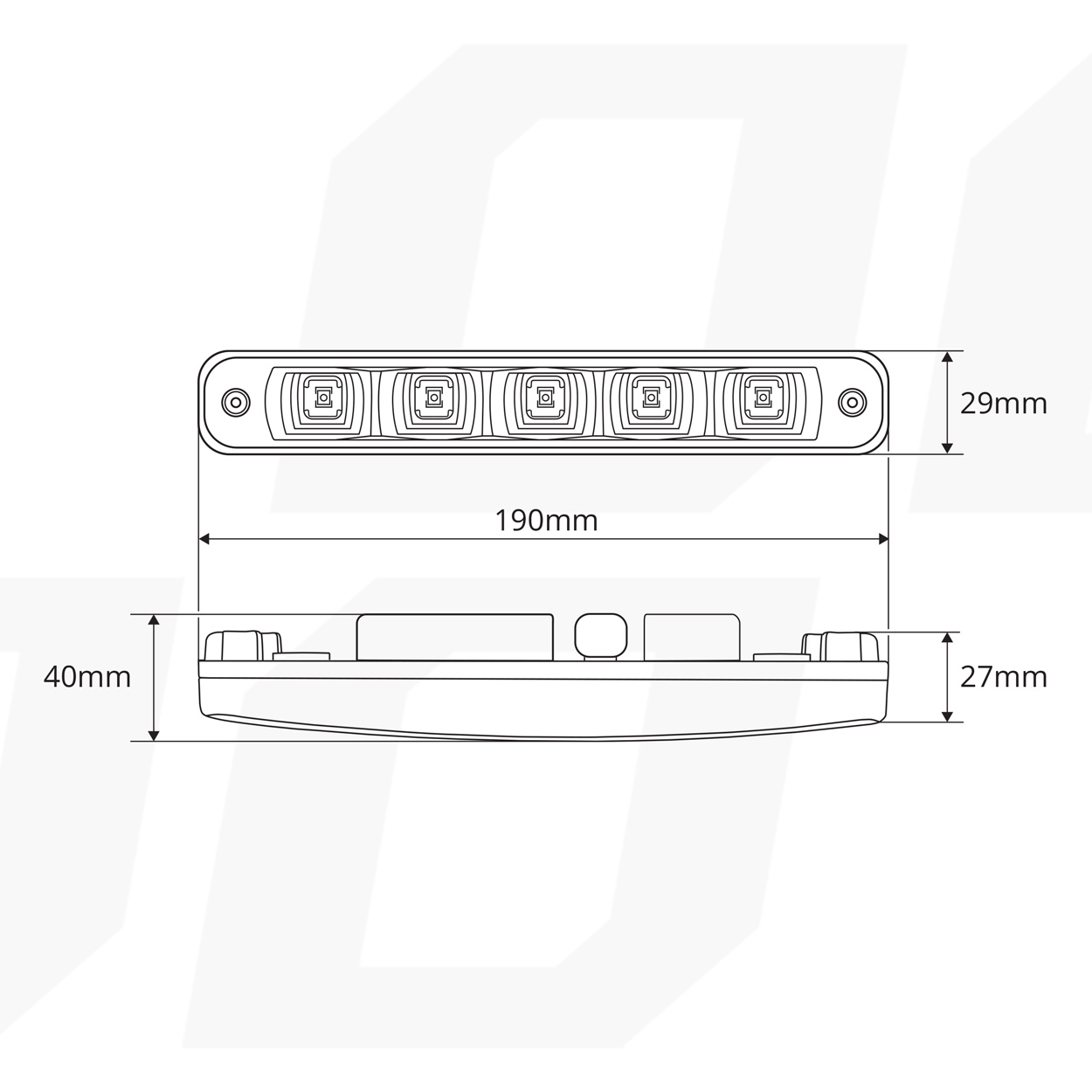AMiO - Svetlá pre denné svietenie DRL 507HP