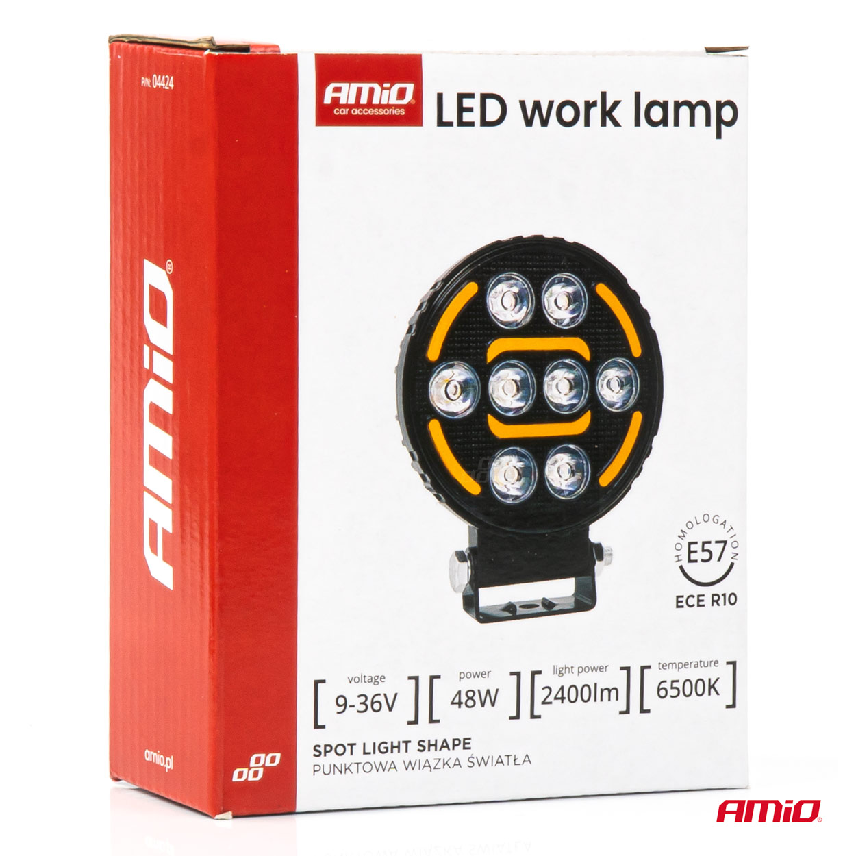AMiO - LED pracovné svetlo AWL80 48W 2400LM 12V 24V