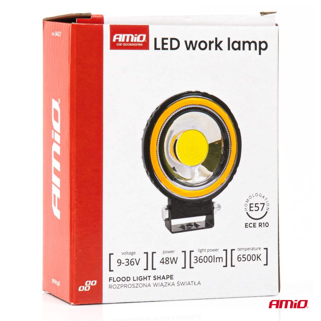 AMiO - LED pracovné svetlo AWL83 48W 3600LM 12V 24V