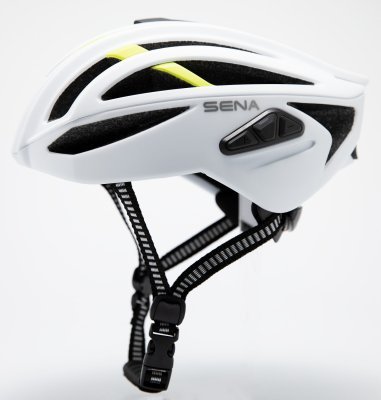 SENA - cyprilba s headsetom R2, (matná biela, veľ. S)