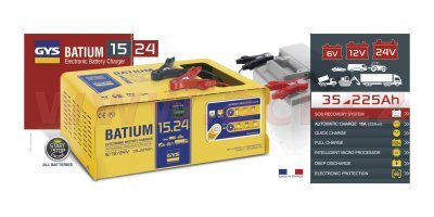 GYS - Nabíjačka BATIUM 15.24 6/12/24V 225Ah, 15A