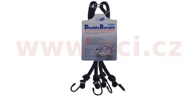 OXFORD - gumicuk Double Bungee dĺžka/šírka popruhu 600/9 mm, (hák/hák, dvojpopruh spojený očkom)