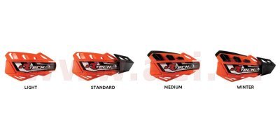 kryty páček FLX ATV, RTECH (černé, 4 varianty v 1, vč. montážní sady, průměr konusu 14 a 18 mm)