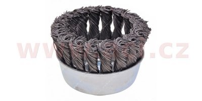 Čelní kartáč, prům. 65 mm, drát 0,5 mm, M14x2 mm (copánkový), LUKAS (Německo)