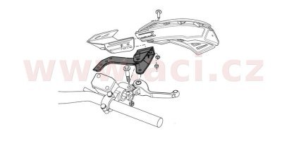 kryty páček FLX, RTECH (žluté odst. Suzuki RMZ, 4 varianty v 1, vč. montážní sady)
