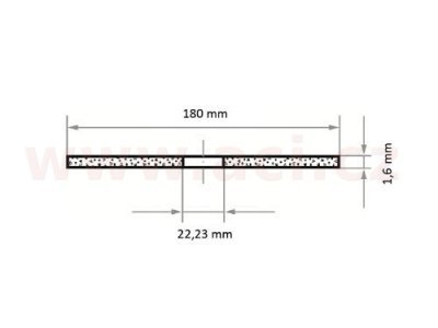 Řezný kotouč 180x1,6 mm (pro ocel), LUKAS (Německo)