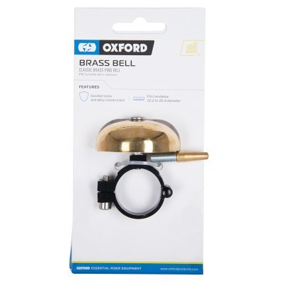 OXFORD - zvonček na bicykel CLASSIC PING BRASS BELL, (mosadzný plášť)