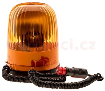 maják oranžový 12 V magnetický s připojením do zapalovače HELLA M (norma ECE R65) průměr 136 mm, výška 149 mm