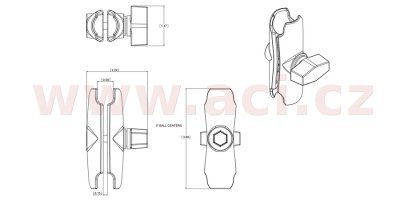 RAM MOUNTS - rameno 94 mm, kovové, RAM Mounts
