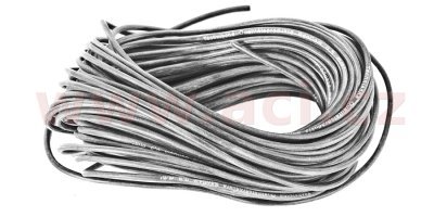 silikonový kabel s průřezem 0,5 mm, černá izolace, (cena za 1 m)