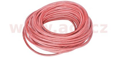 silikonový kabel s průřezem 1,5 mm, červená izolace, (cena za 1 m)