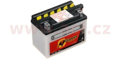 Batéria 12V, YB4L-B, 4Ah, 40A, BANNER Bike Bull 120x70x92