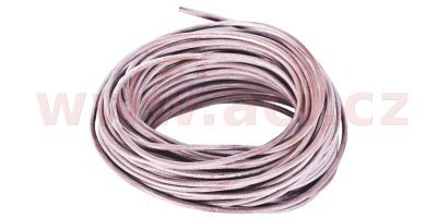 silikonový kabel s průřezem 0,75 mm, hnědá izolace, (cena za 1 m)