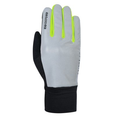 FLY RACING - Rukavice BRIGHT GLOVES 2.0, (čierna/reflexná/žltá fluo, veľ. M)