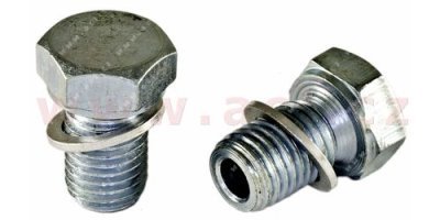 výpustný šroub olejové vany M12x1.5 L=18 mm, celk. délka = 26 mm