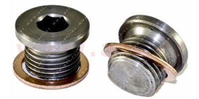 výpustný šroub olejové vany M16x1.5 L=12 mm, celk. délka = 15 mm DIN 908