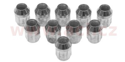 matice kola M14x1.5, kuželové sedlo, velikost klíče 21 (sada 10 ks)