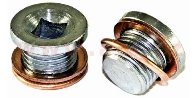 výpustný šroub olejové vany M16x1.5 L=12 mm, celk. délka = 15 mm