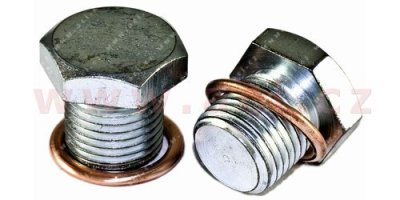 výpustný šroub olejové vany M16x1.5 L=16 mm, celk. délka = 21 mm