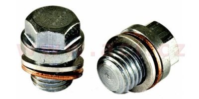 výpustný šroub olejové vany M12x1.5 L=12 mm, celk. délka = 21 mm