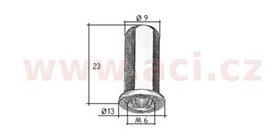 nýt maticový šestihran M6 sada 5 ks (délka 23 mm)