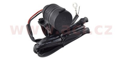 dvojitá USB zásuvka s uchycením na řídítka