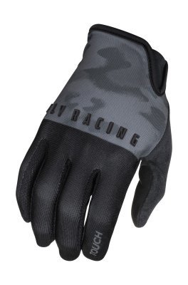 FLY RACING - cyklo rukavice MEDIA, (čierna/sivá/camo, veľ. XL)