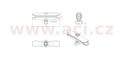 RAM MOUNTS - rameno 152 mm, kovové, pre 1" guľové čapy, RAM Mounts