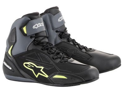 ALPINESTARS - Topánky FASTER-3 DRYSTAR, (čierne/sivé/žltá fluo, veľ. 43)