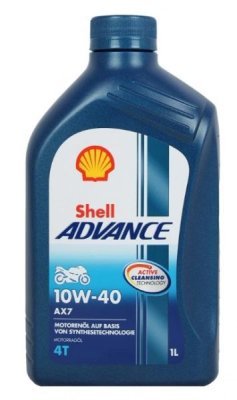 Shell - motorový olej Advance AX7 4T 10W40 1L