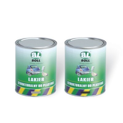BOLL - Čierny štrukturálny lak na plast 1L