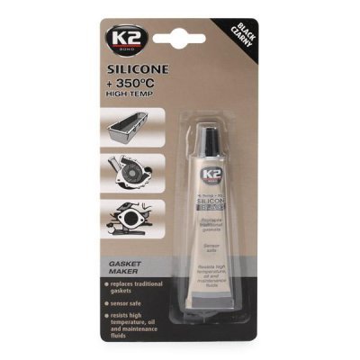 K2 - Silikón čierny +350 °C, 21g