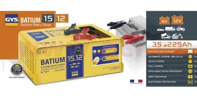 GYS - BATIUM 15.12 nabíjačka 6/12V, 225Ah, 15A