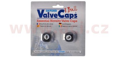 OXFORD - čiapočky ventilov 8 Ball, (pár)