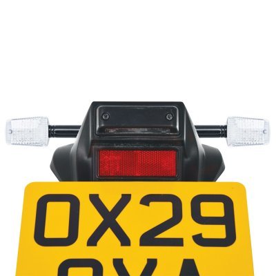 OXFORD - blinker LED hranatý dlhý, (číre sčierny plášť, pár)