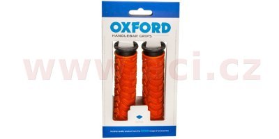 OXFORD - gripy MTB, (červené/čierne, dvojkomponentné, dĺžka 127 mm, 1 pár)
