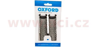 OXFORD - gripy MTB, (sivé/čierne, dvojkomponentné, dĺžka 127 mm, 1 pár)